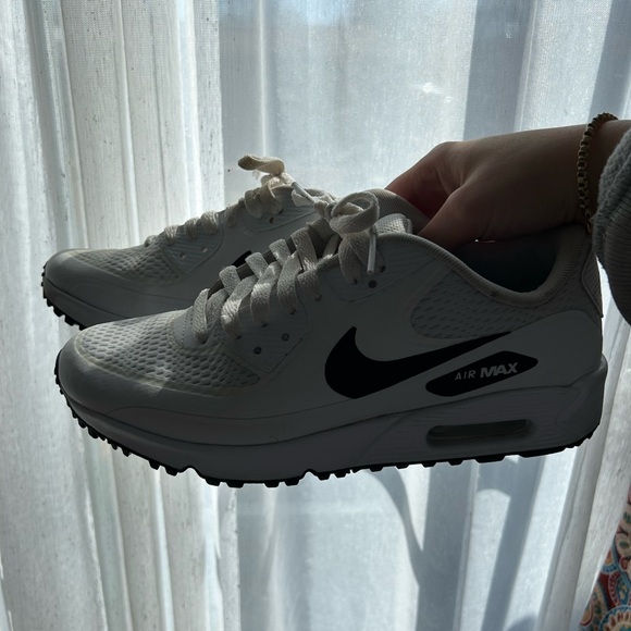 Air Max 90 G Spikeless Golf Shoe - White/Black - Picture 2 of 8